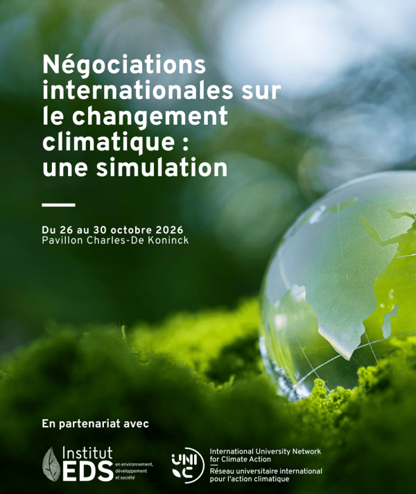 Affiche Négociations internationales sur le changement climatique